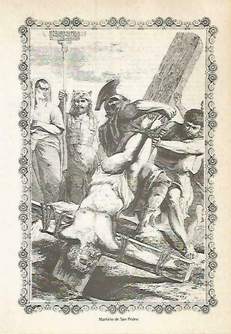 LAMINA 14604: Martirio de San Pedro