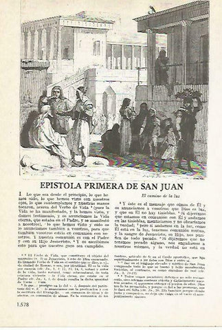 LAMINA 14605: Epistola primera de San Juan