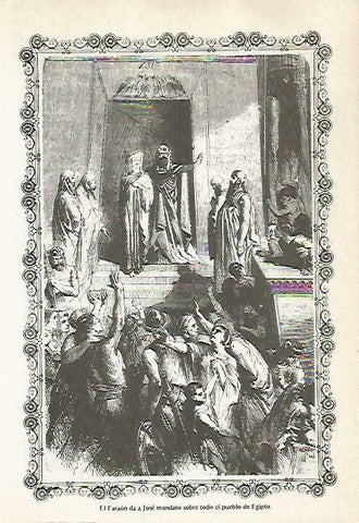 LAMINA 14482: El faraon y Jose