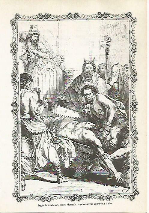 LAMINA 14549: El rey Manases y el profeta Elias