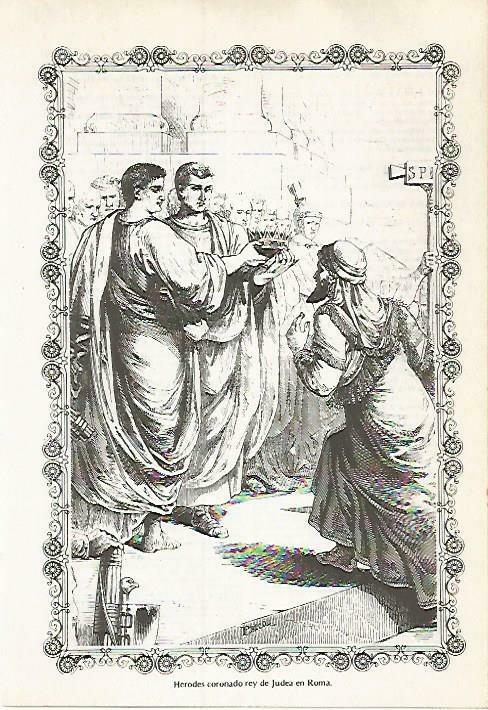 LAMINA 14560: Herodes coronado rey de Judea