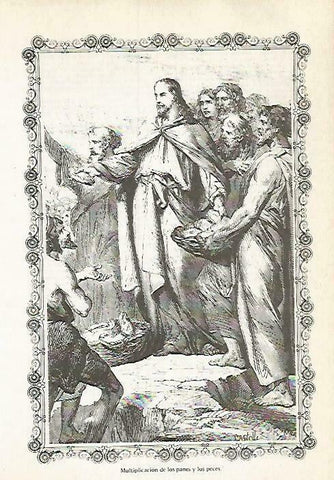 LAMINA 14567: Multiplicacion de los panes y peces
