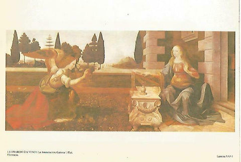 LAMINA 14569: La Anunciacion, por Leonardo da Vinci