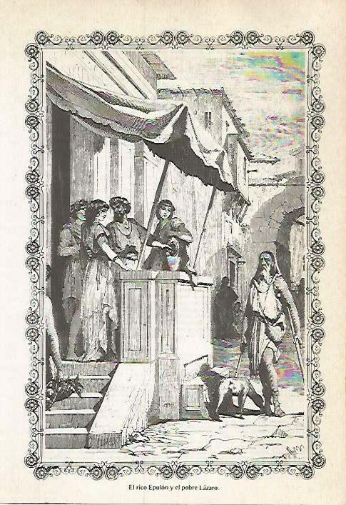 LAMINA 14572: Epulo y Lazaro