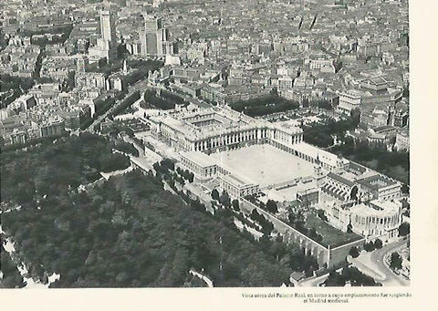 LAMINA 14391: Vista aerea del Palacio Real, Madrid