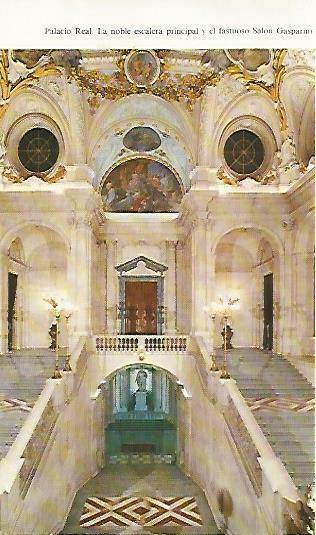 LAMINA 14413: Escalera principal del Palacio Real de Madrid