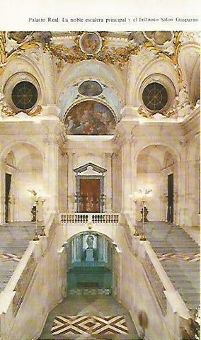 LAMINA 14413: Escalera principal del Palacio Real de Madrid