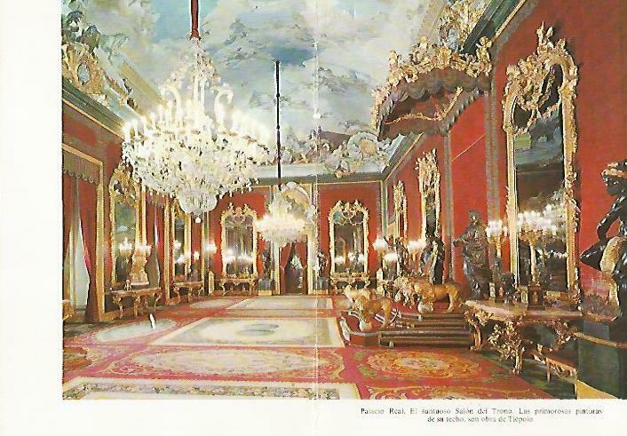 LAMINA 14414: Salon del Trono del Palacio Real de Madrid