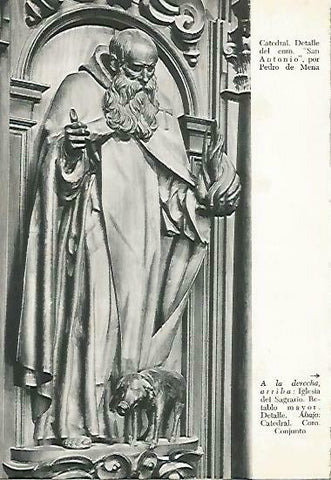 LAMINA 14356: San Antonio, de Pedro de Mena. Catedral de Malaga