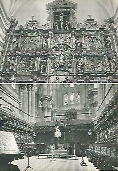 LAMINA 14357: Retablo y coro de la catedral de Malaga