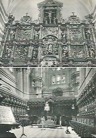 LAMINA 14357: Retablo y coro de la catedral de Malaga