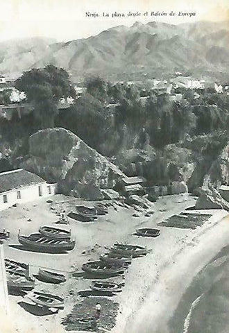 LAMINA 14378: Playa de Nerja desde El Balcon de Europa