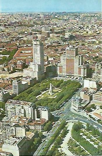 LAMINA 14456: Vista aerea de la Plaza de España, Madrid