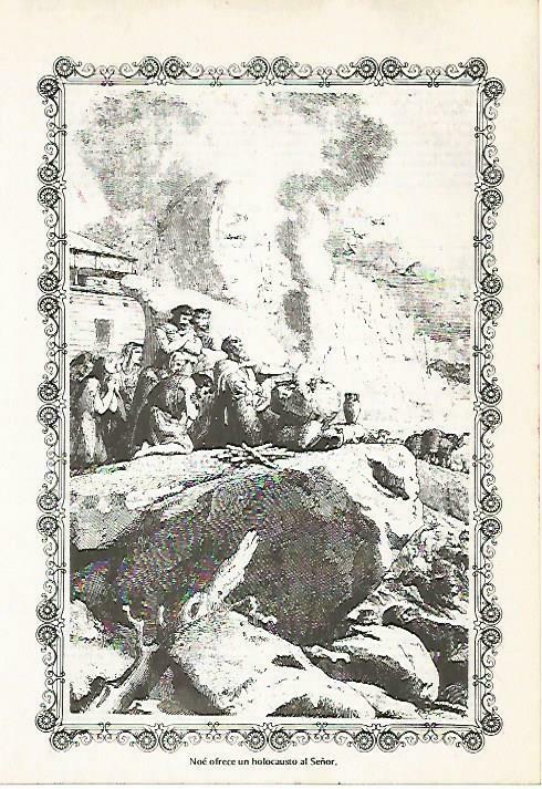 LAMINA 14469: Noe ofrece un holocausto a Dios