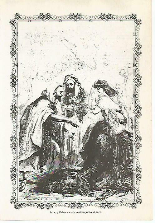 LAMINA 14474: Isaac y Rebeca en el pozo