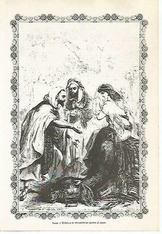 LAMINA 14474: Isaac y Rebeca en el pozo