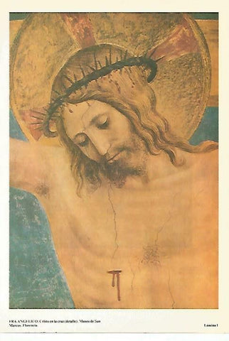 LAMINA 14475: Cristo en la Cruz, por Fra Angelico