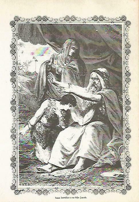 LAMINA 14477: Isaac bendice a Jacob