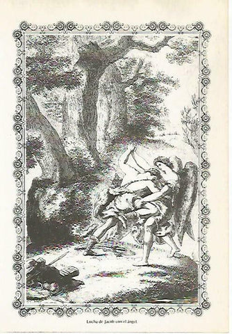 LAMINA 14478: Lucha de Jacob con el angel
