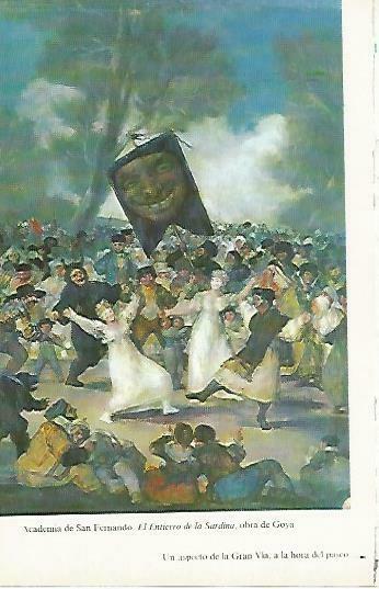 LAMINA 14447: El entierro de la sardina, por Goya