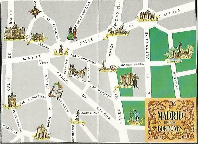 LAMINA 14424: Mapa del Madrid de los Borbones