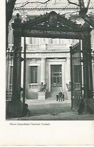 LAMINA 14442: Fachada del Museo Arqueologico Nacional, Madrid