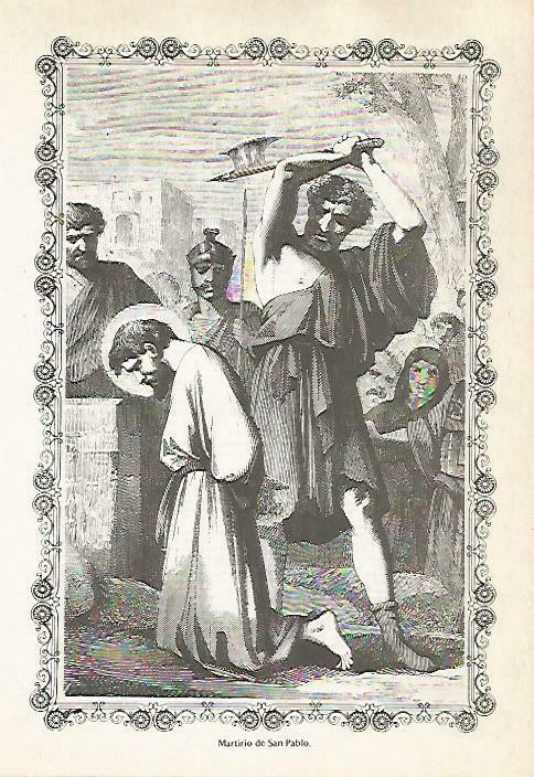 LAMINA 14607: Martirio de San Pablo
