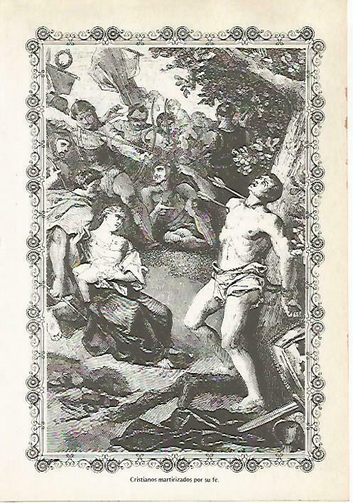 LAMINA 14608: Cristianos martires
