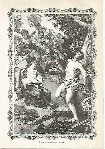 LAMINA 14608: Cristianos martires