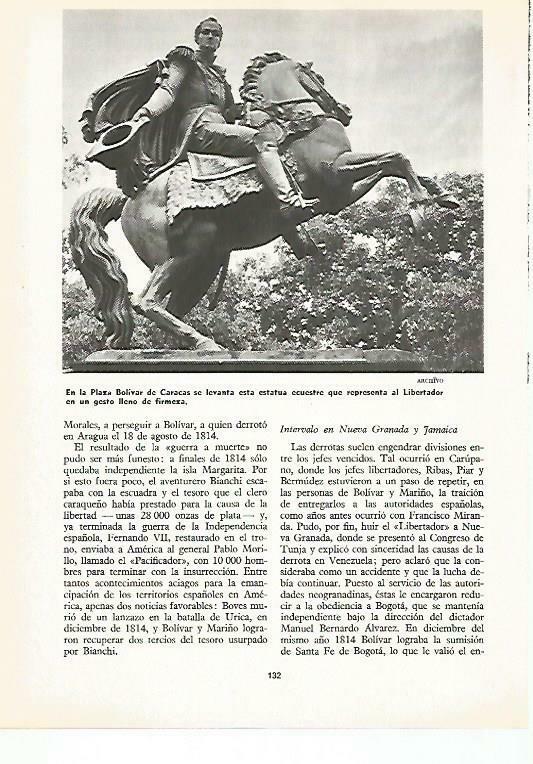 LAMINA 14855: Estatua a Bolivar en Caracas