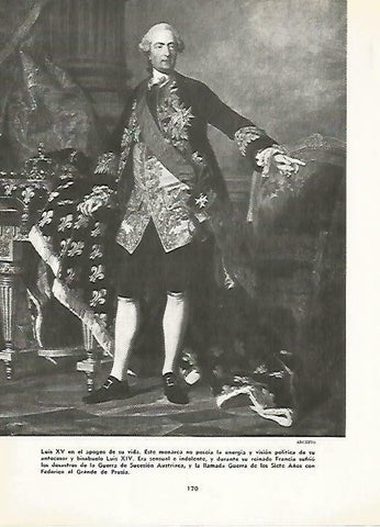 LAMINA 14795: Retrato de Luis XV de Francia
