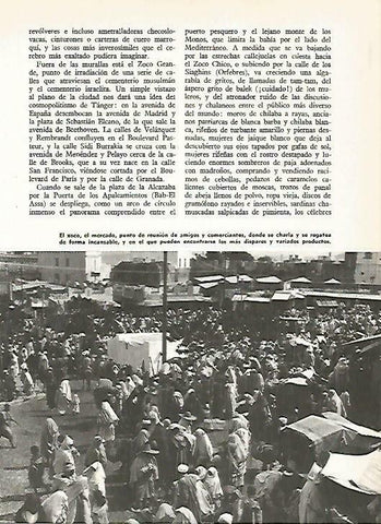 LAMINA 14801: Zoco en Marruecos