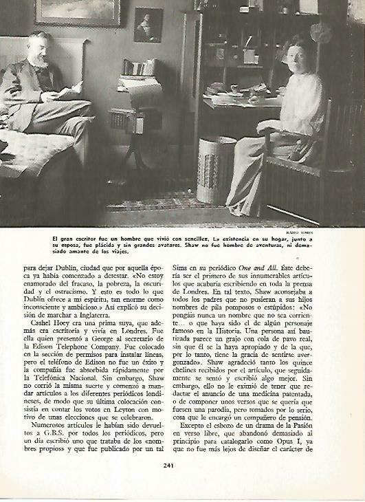 LAMINA 14815: Bernard Shaw en su casa