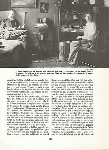 LAMINA 14815: Bernard Shaw en su casa