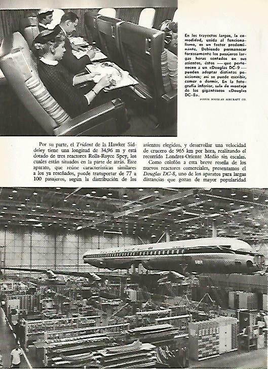 LAMINA 14806: Montaje e interior de un Douglas DC-9