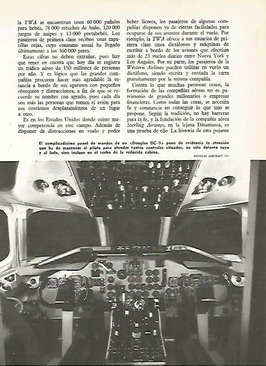 LAMINA 14804: Mandos de un Douglas DC-9