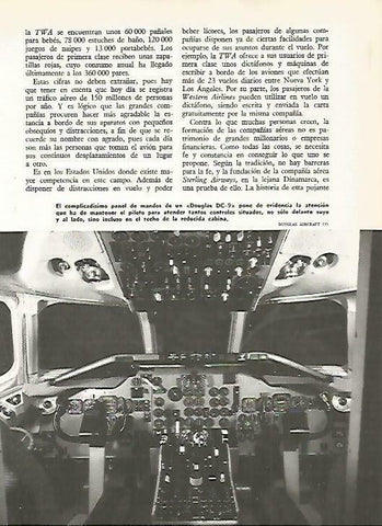 LAMINA 14804: Mandos de un Douglas DC-9