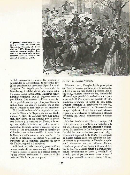 LAMINA 14924: Grabado de Lincoln en Richmond