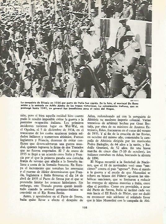 LAMINA 14919: Conquista de Etiopia en 1936  por Italia