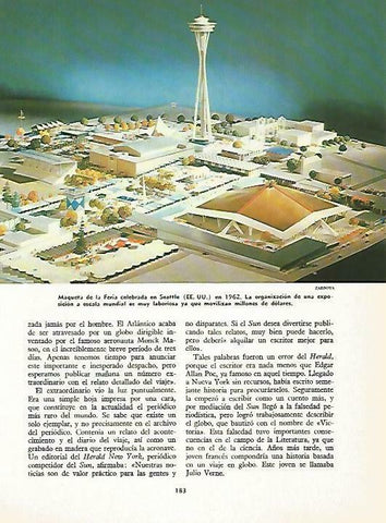 LAMINA 14929: Maqueta de la Feria de Seattle en 1962
