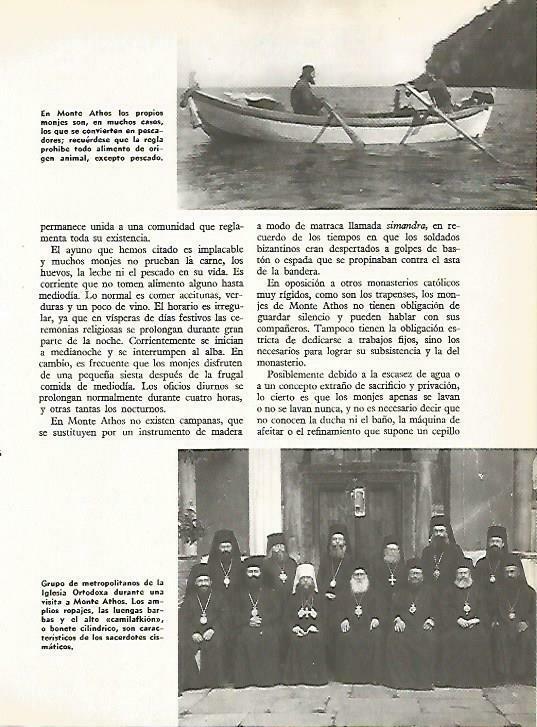 LAMINA 14910: Monjes del Monte Athos pescando, Grecia