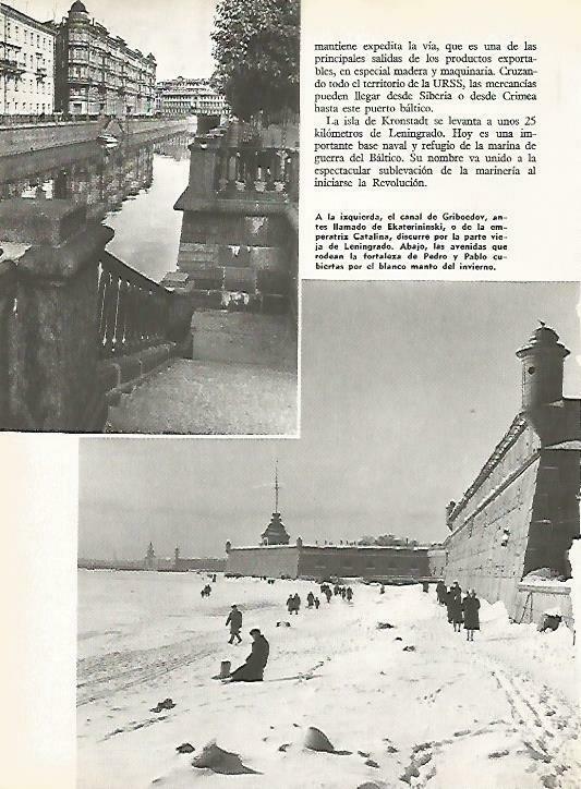 LAMINA 14939: Canal de Griboedov y fortaleza de Pedro y Pablo en San Petersburgo