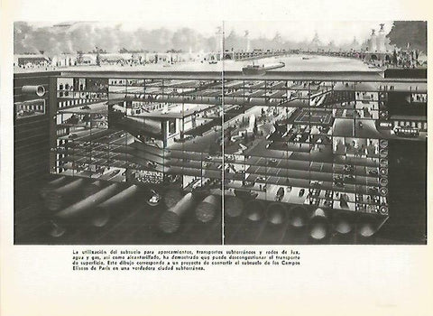 LAMINA 14938: Proyecto para el subsuelo de los Campos Eliseos de Paris
