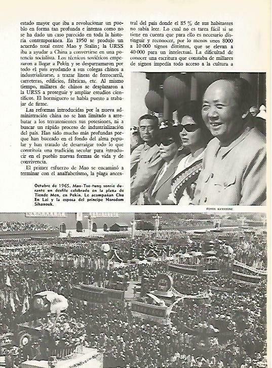 LAMINA 14932: Mao Tse Tung en 1965 en Pekin