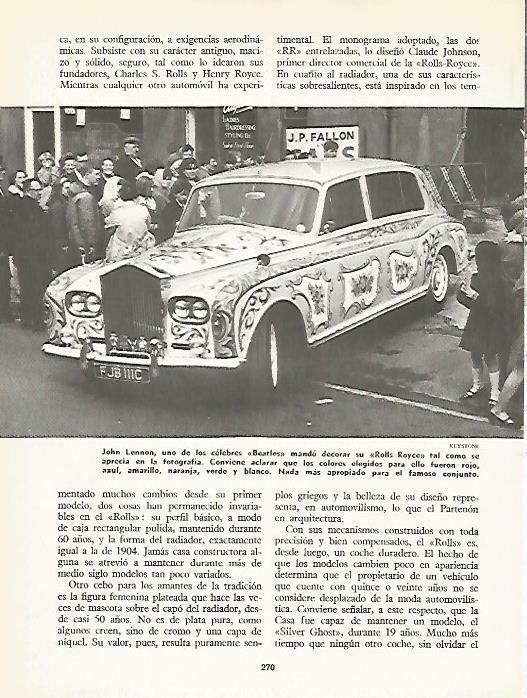 LAMINA 14880: Rolls Royce de John Lennon