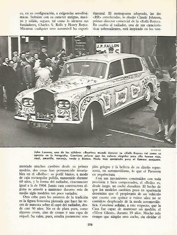 LAMINA 14880: Rolls Royce de John Lennon