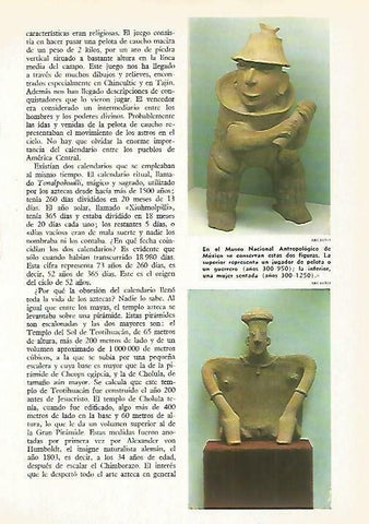 LAMINA 14876: Jugador de pelota y mujer sentada, Mexico