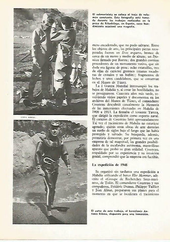 LAMINA 14887: Antonio Ribera preparado para una inmersion