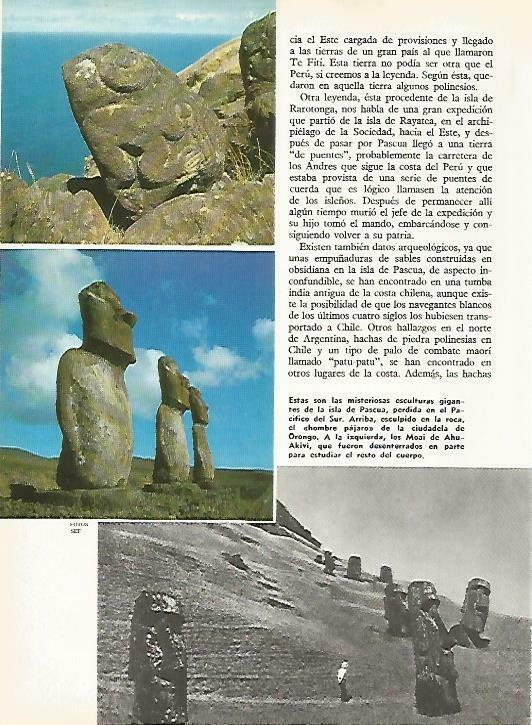 LAMINA 14906: Gigantes de la isla de Pascua