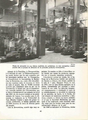 LAMINA 14900: Planta de extraccion de una fabrica de antibioticos de Madrid
